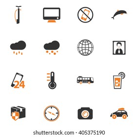 Travel icon set for web sites and user interface