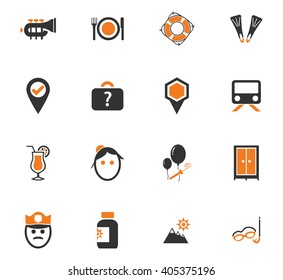 Travel icon set for web sites and user interface