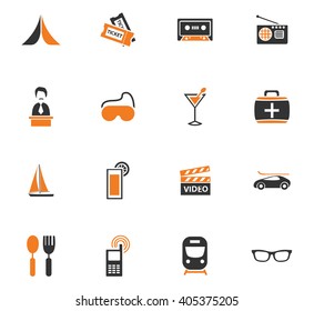 Travel icon set for web sites and user interface