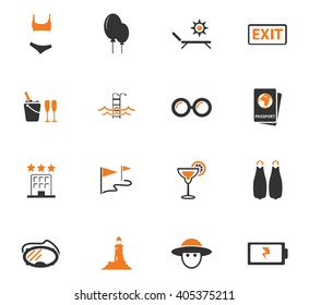 Travel icon set for web sites and user interface