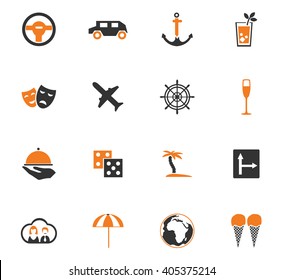 Travel icon set for web sites and user interface