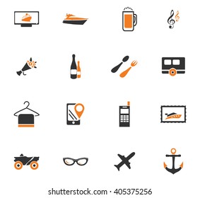 Travel icon set for web sites and user interface