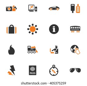 Travel icon set for web sites and user interface