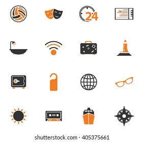 Travel icon set for web sites and user interface