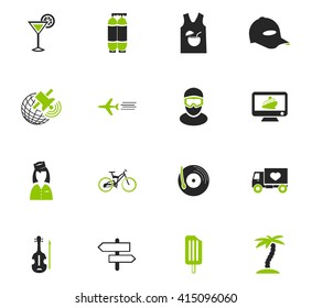 Travel icon set for web sites and user interface