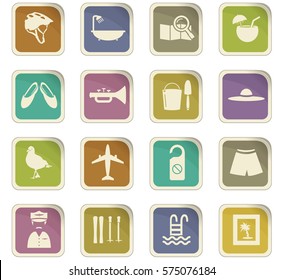 Travel icon set for web sites and user interface