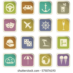 Travel icon set for web sites and user interface