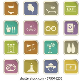 Travel icon set for web sites and user interface