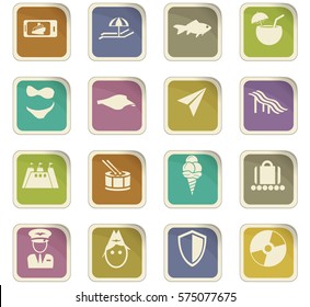 Travel icon set for web sites and user interface