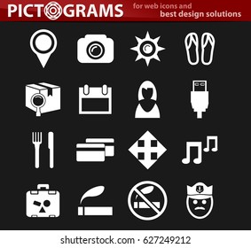Travel icon set for web sites and user interface