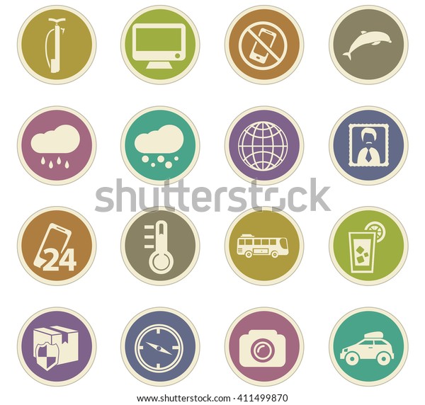Travel icon set
for web sites and user
interface