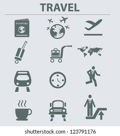 Travel icon set,vector