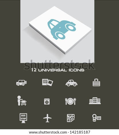 Travel icon set,vector