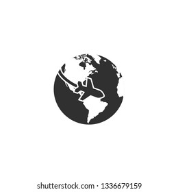 Travel icon in simple design. Vector illustration.