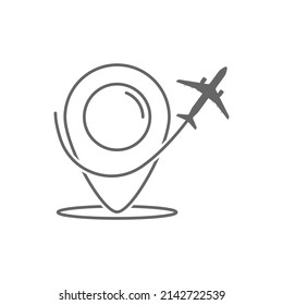 Travel icon. Simple flat EPS10 illustration.