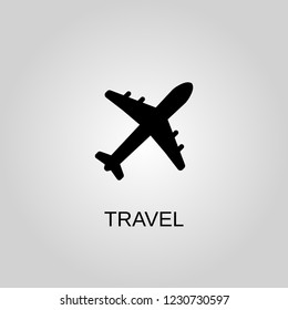 Travel icon. Travel symbol. Flat design. Stock - Vector illustration