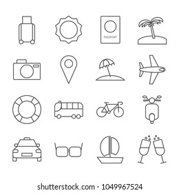 Travel icon vector