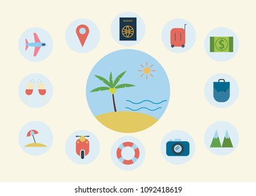Travel icon vector