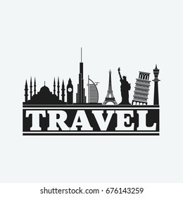 travel icon vector