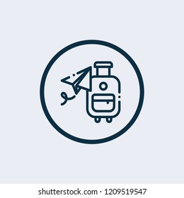 Travel icon. Vector illustration