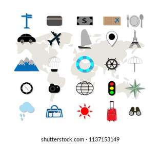 Travel Icon - Vector Illustration Concept