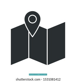 Travel icon vector illustration logo template for many purpose. Isolated on white background.