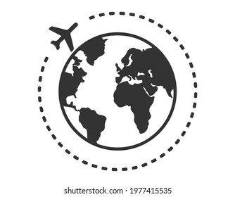 Travel Icon Vector Illustration on the white background.