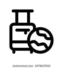 travel icon. vector line icon for your website, mobile, presentation, and logo design.