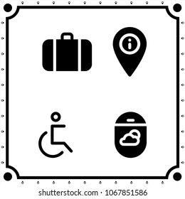 travel icon vector set