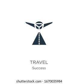 Travel icon vector. Trendy flat travel icon from success collection isolated on white background. Vector illustration can be used for web and mobile graphic design, logo, eps10