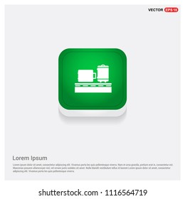 travel iconGreen Web Button - vector icon