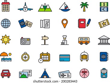 Travel icons