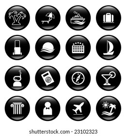iconos de viaje