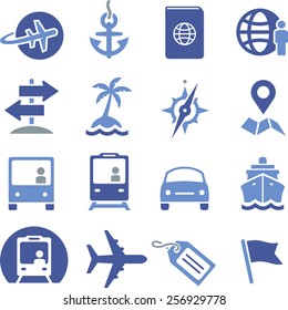 Travel icons