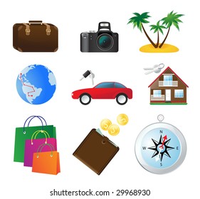 Travel icons
