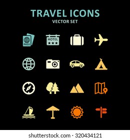 Travel icons