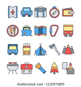Travel icons in for any purposes. Perfect for website mobile app presentation and any other projects.