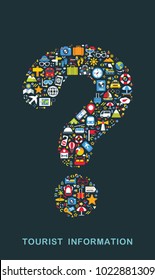 Travel icons are grouped in Question form