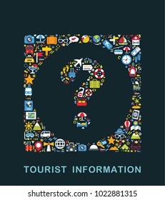 Travel icons are grouped in Question form