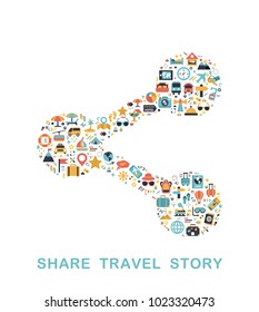 Travel icons are grouped in Structure form