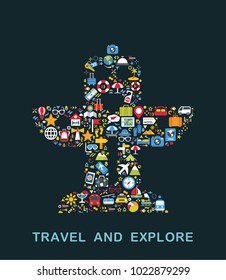 Travel icons are grouped in Totem form