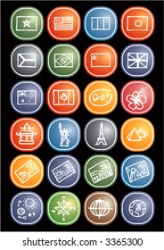 Travel icons - others of same series : http://www.shutterstock.com/lightboxes.mhtml?lightbox_id=498982