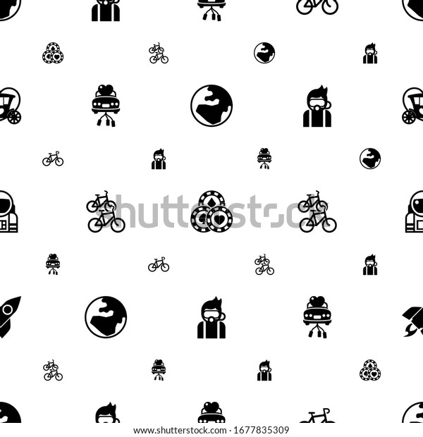 travel icons\
pattern seamless. Included editable filled globe, Casino, Bike,\
just married car, bike station, Diving, astronaut, rocket icons.\
travel icons for web and\
mobile.