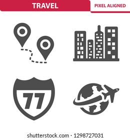 Travel Icons. Professional, pixel perfect icons, EPS 10 format.