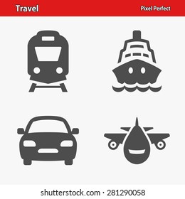 Travel Icons. Professional, pixel perfect icons optimized for both large and small resolutions. EPS 8 format.