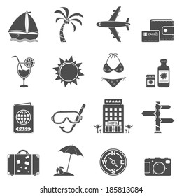 Travel icons set