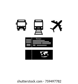 Travel icons set.
