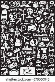 travel icons set , design elements