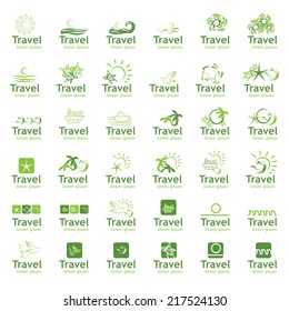 Travel Icons Set - Isolated On White Background - Vector Illustration, Graphic Design Editable For Your Design 