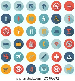 Travel Icons Set - Tourism Infographics - flat design vector EPS10